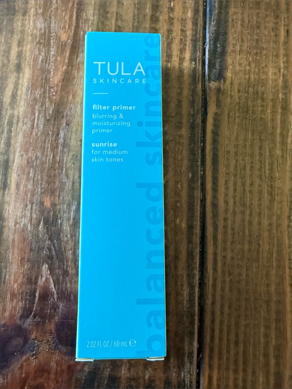NEW Tula Filter Primer Luminizing & Moisturizing Primer  Sunrise for Medium 2oz